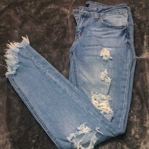 Forever 21 Frayed Jeans